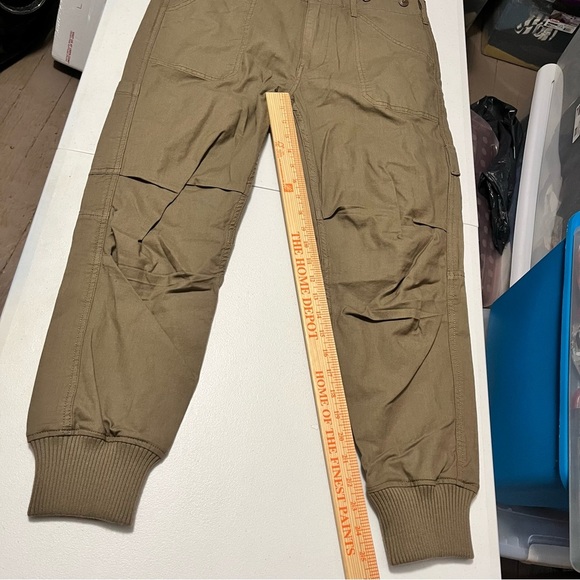 Vince Olive Green High Waisted Military Style Joggers Pants Size 8 V2 - Picture 8 of 10